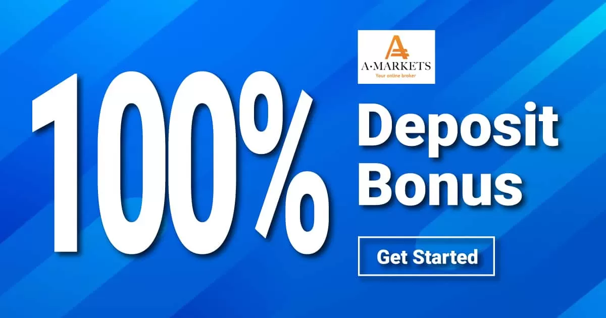 100% Double your Deposit Bonus Promotion offer on AMarkets